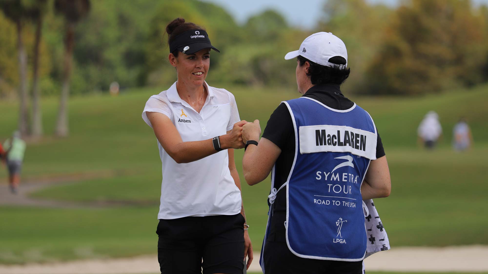 Meghan MacLaren during the opening round of the 2021 Epson Tour Championship