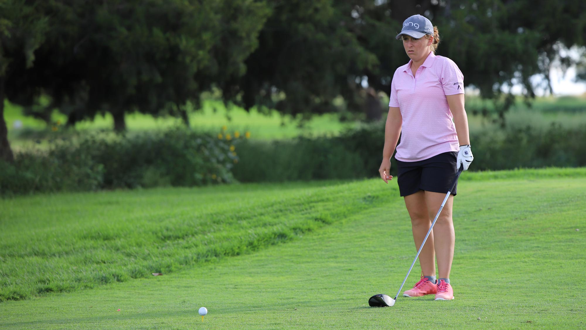 Dana Finkelstein during the second round of the Garden City Charity Classic