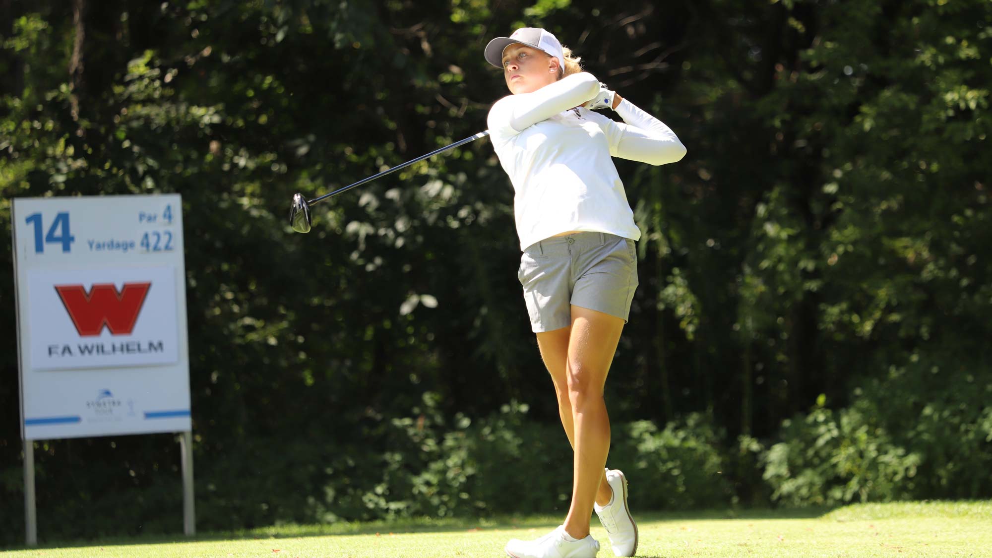 Pauline Roussin Bouchard during the second round of the 2021 Four Winds Invitational