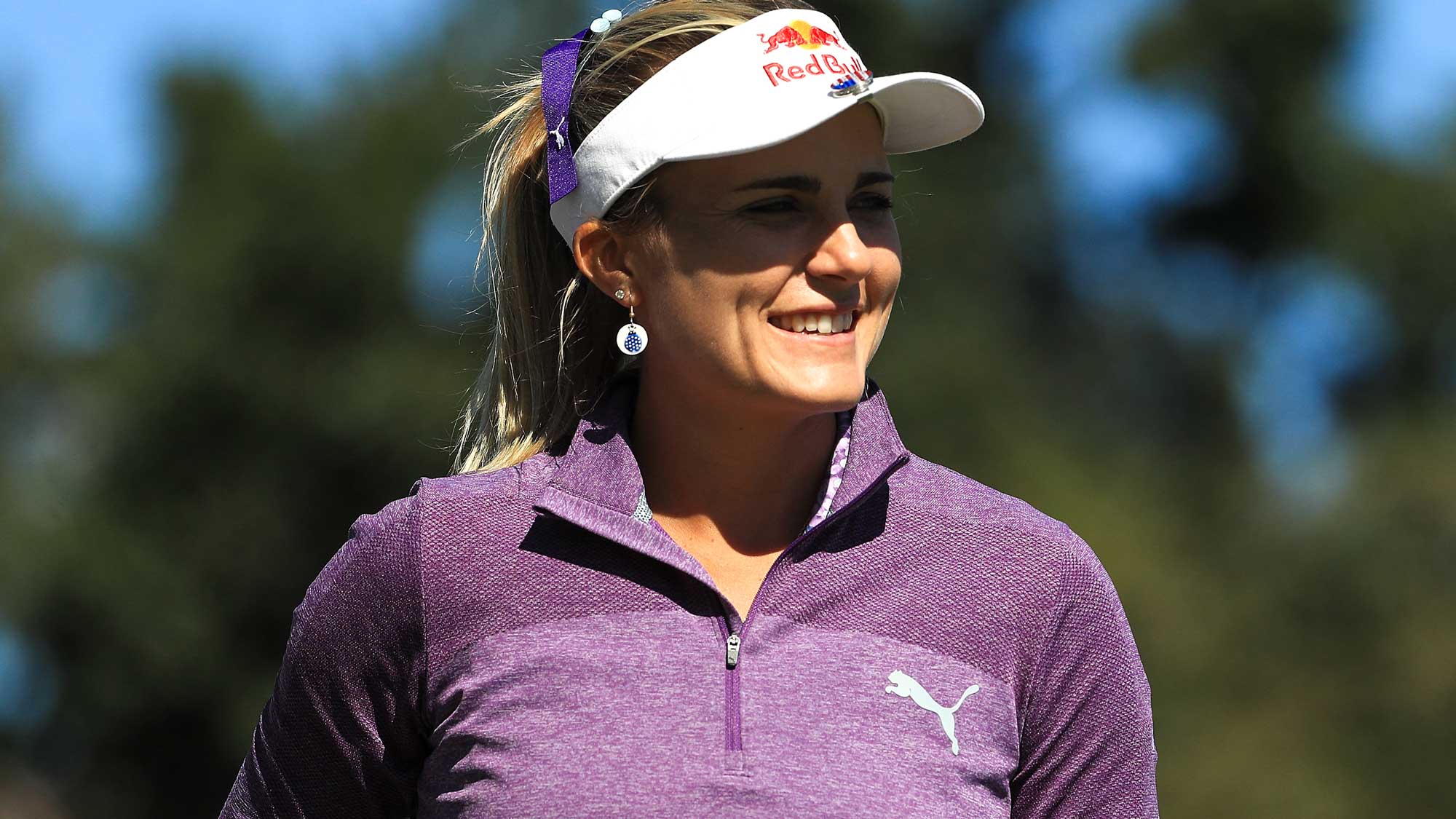 Lexi Thompson looks on during the second round of the CME Group Tour Championship