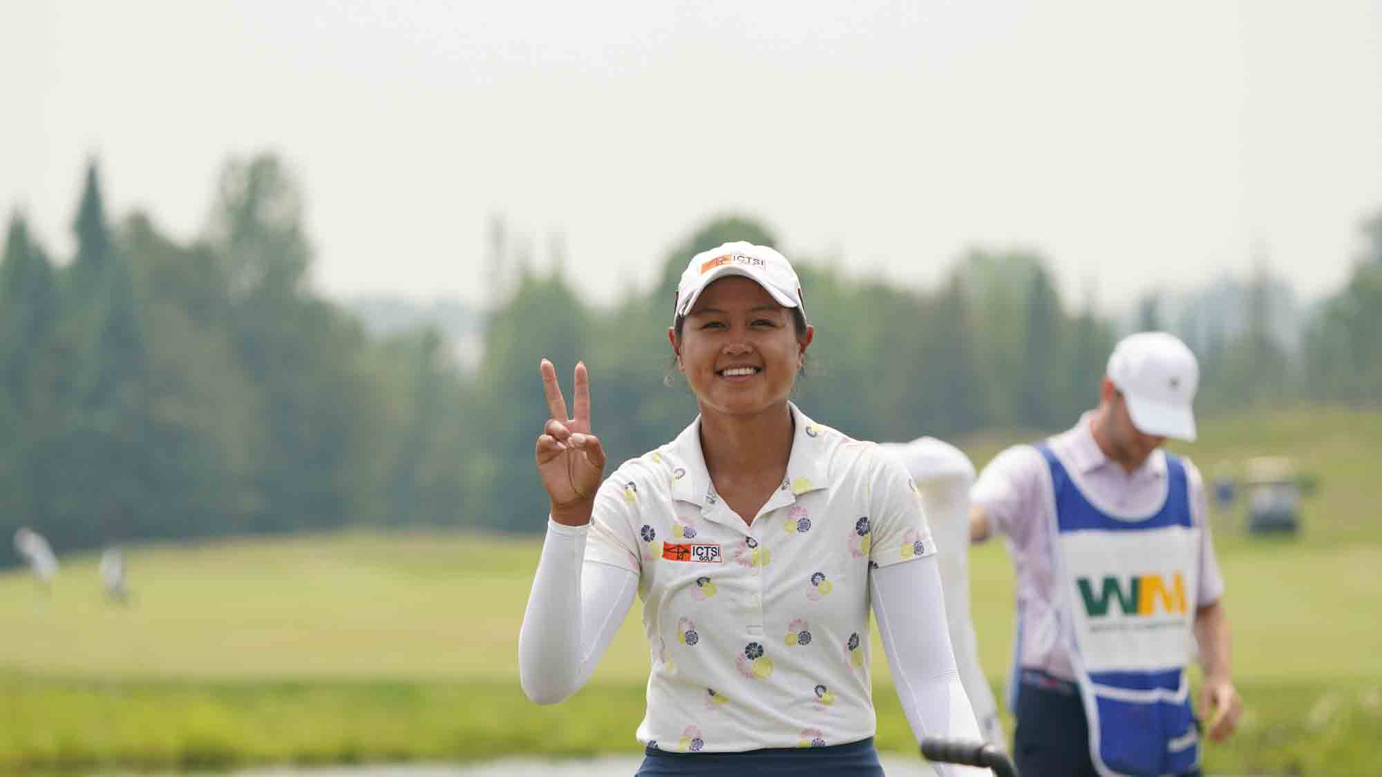 Abegail Arevalo during the second round of the Island Resort Championship